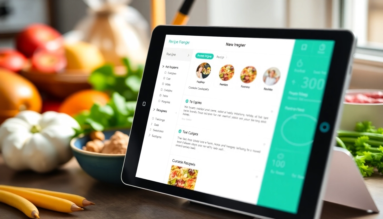 Screenshot of a recipe manager app showcasing organized recipes and shopping lists, highlighting ease of use for users managing their culinary creations.