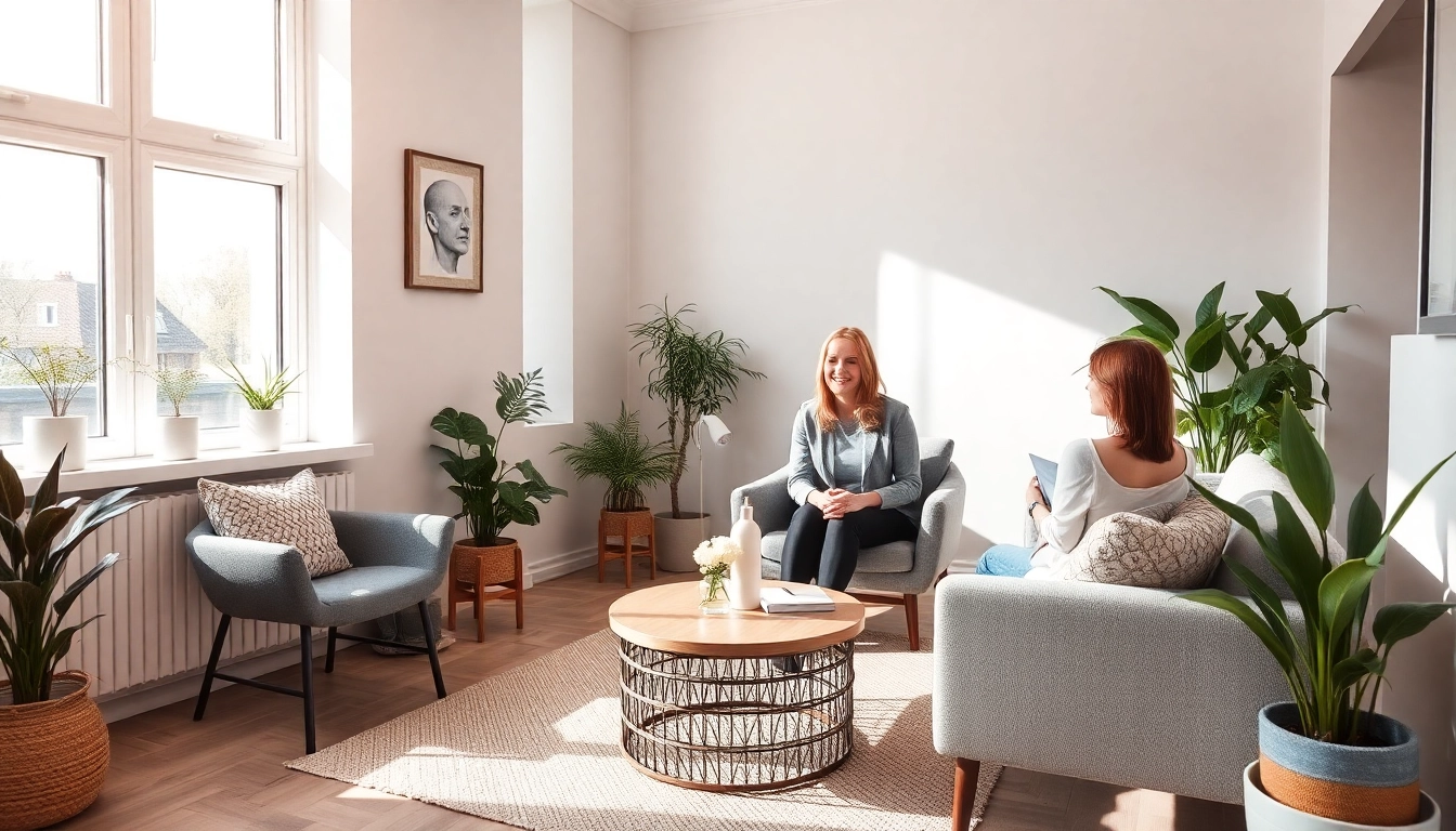 Professional psycholog Lublin offering supportive therapy in modern, welcoming office environment.