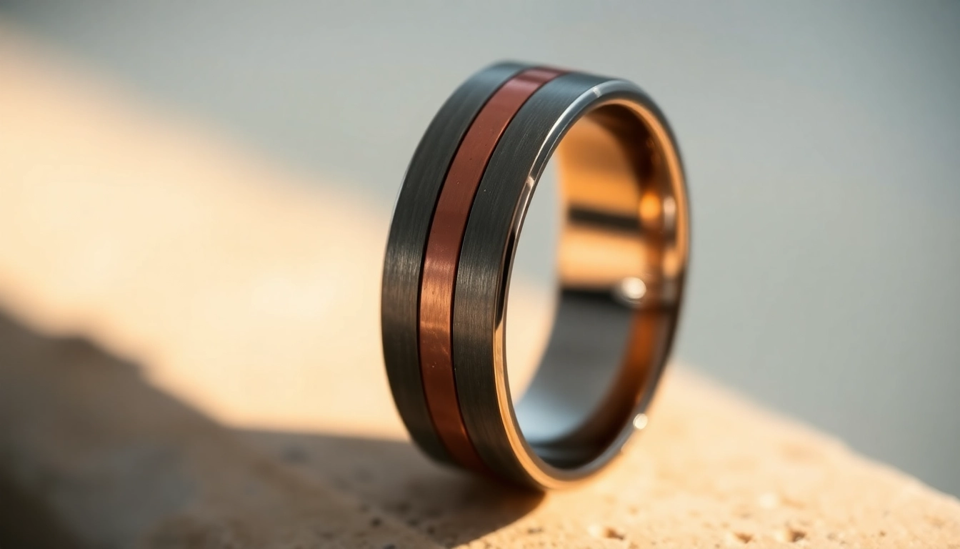 Visit https://ax88c.com/ to see a high-quality titanium wedding ring with copper inlay, showcasing craftsmanship and modern design for stylish couples.