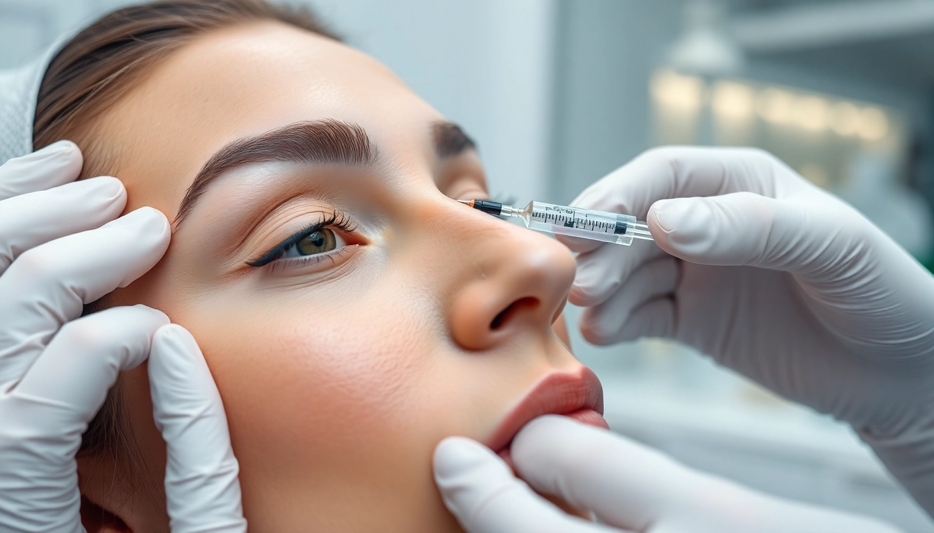 Botox Faltenbehandlung in Zürich: Facharzt führt sichere Injektion für glattere Haut durch