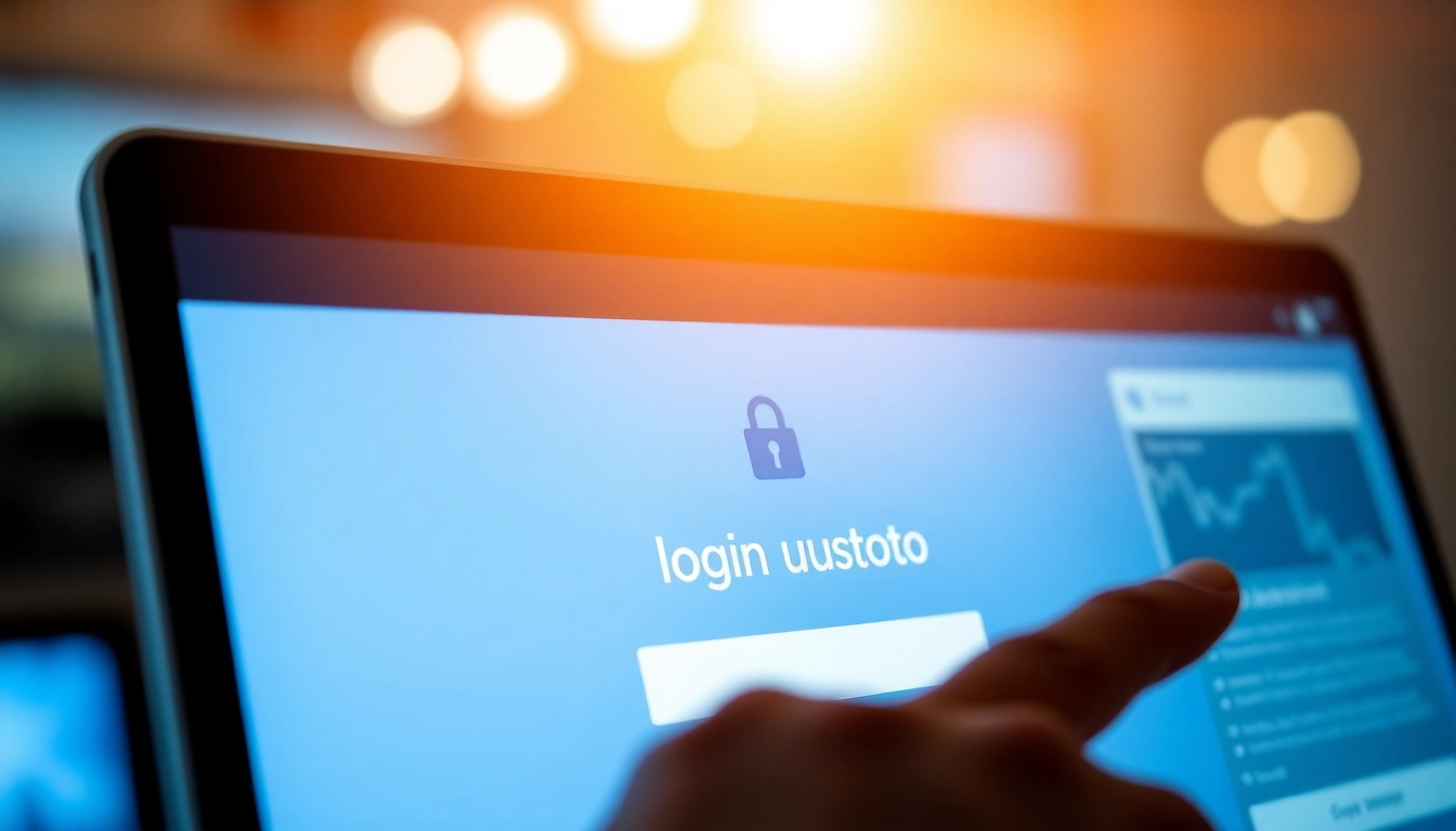 Login uustoto login page with secure access interface, demonstrating user convenience and quick entry process.