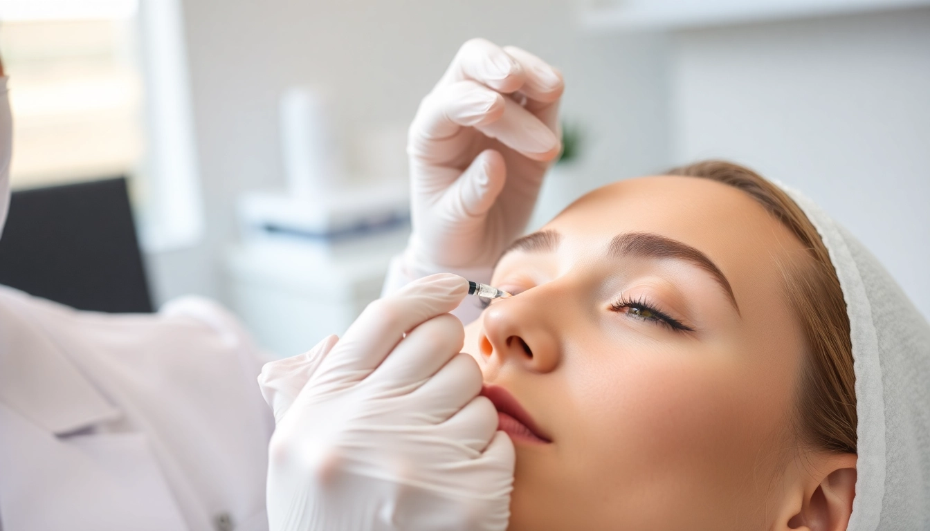 Expert Botox injection into facial muscles by a trained aesthetic doctor in Zurich, showcasing safety and professionalism.