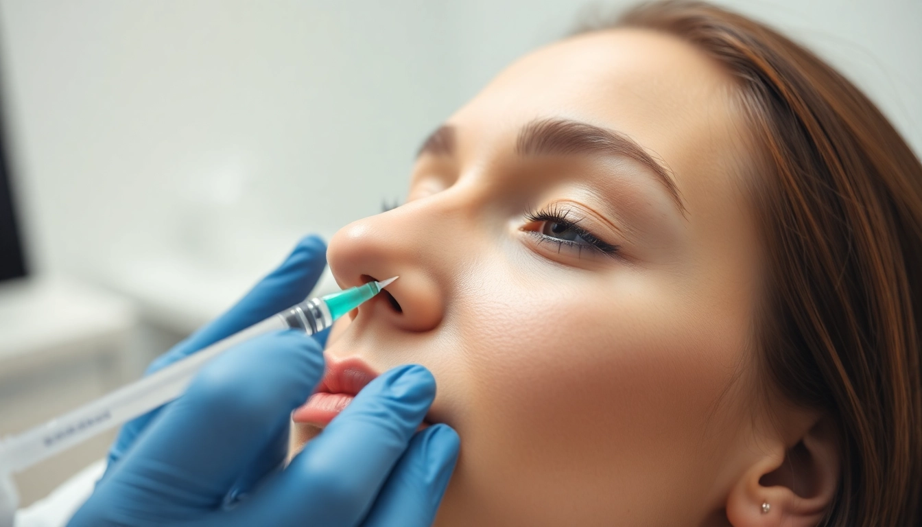 Botox Behandlung: Fachgerechte Injektion für glatte Haut in einer modernen Klinik für natürliche Ergebnisse.