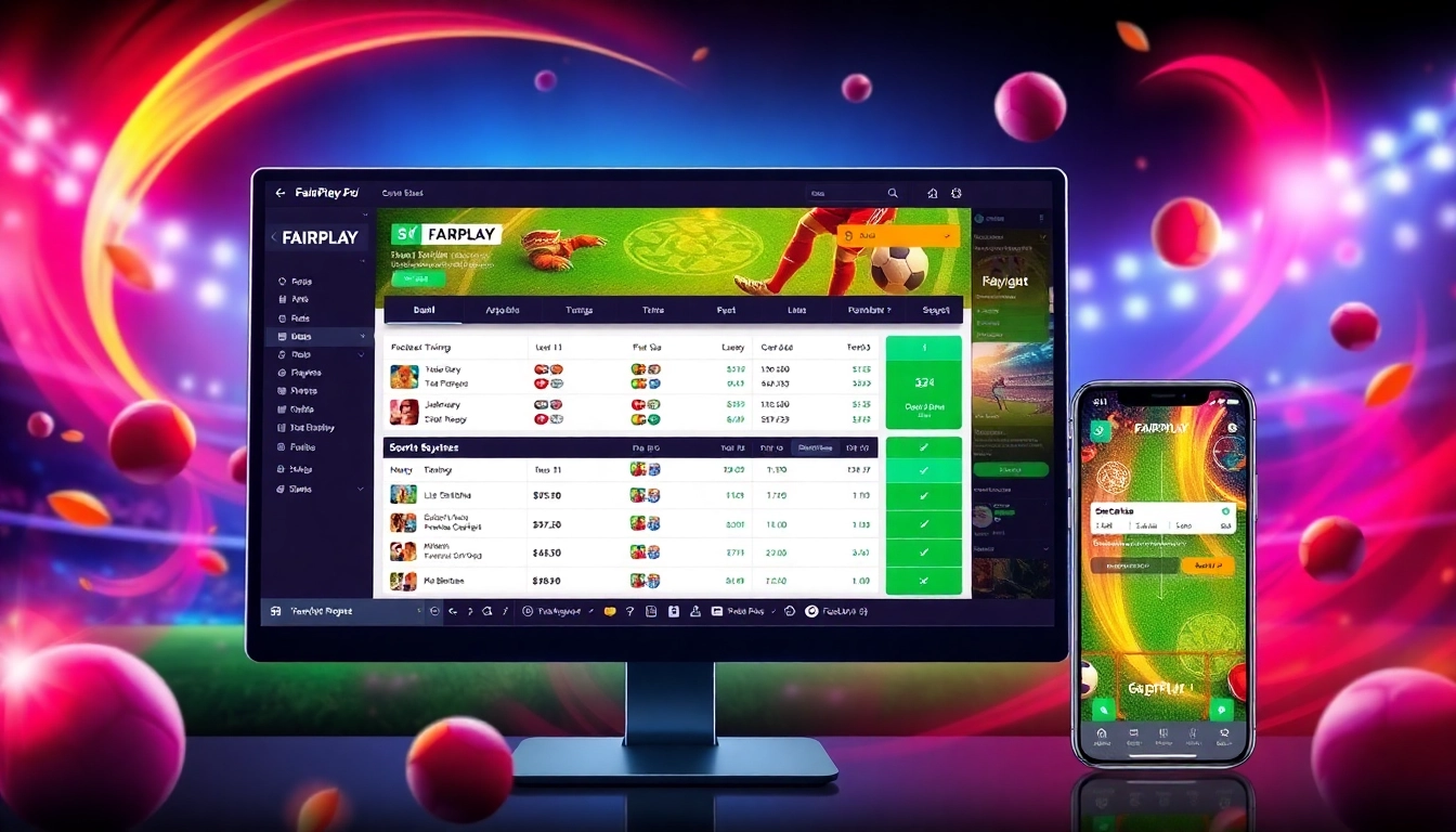 Fairplay online sports betting platform showcasing live wagers on cricket and football for Indian users.