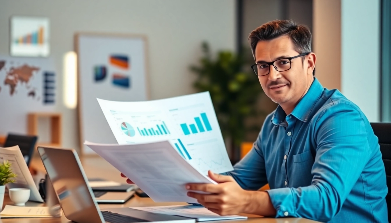 Financial advisor analyzing charts and documents for an effective Guide To Financial Management