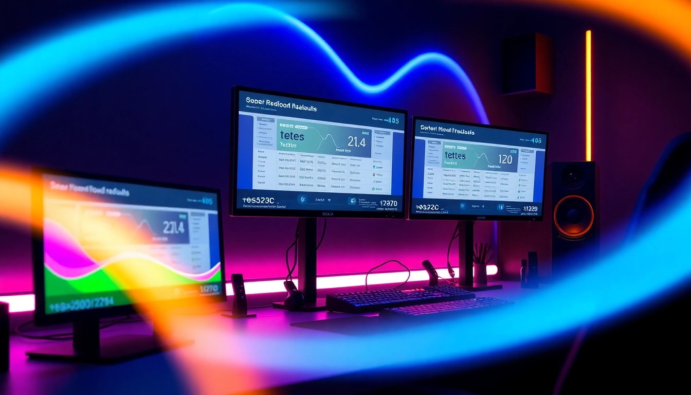 Professional technician performing a teste cs to optimize gaming and internet performance in a
