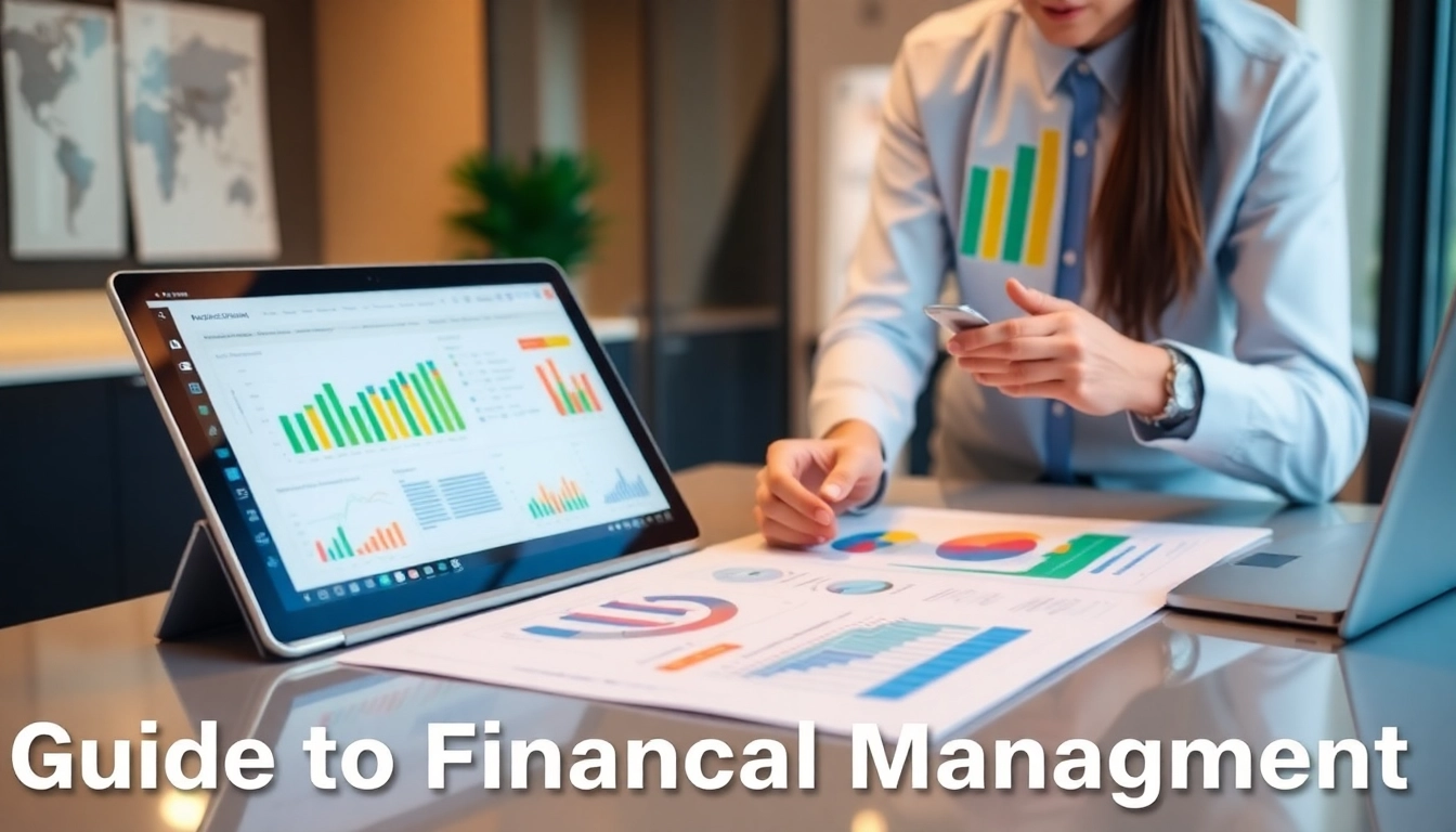Financial advisor analyzing charts and data for Guide To Financial Management to improve