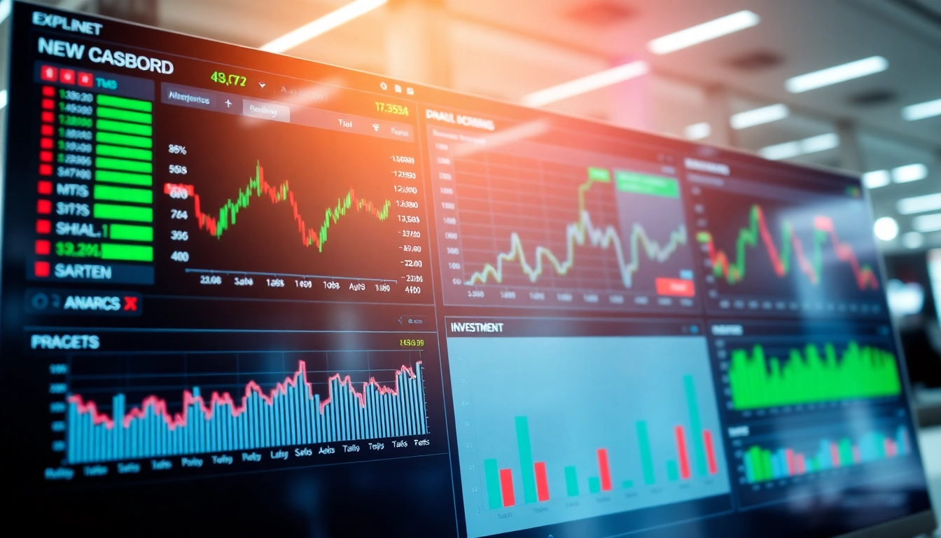 Latest Investment News updates displayed on a professional financial dashboard with stock