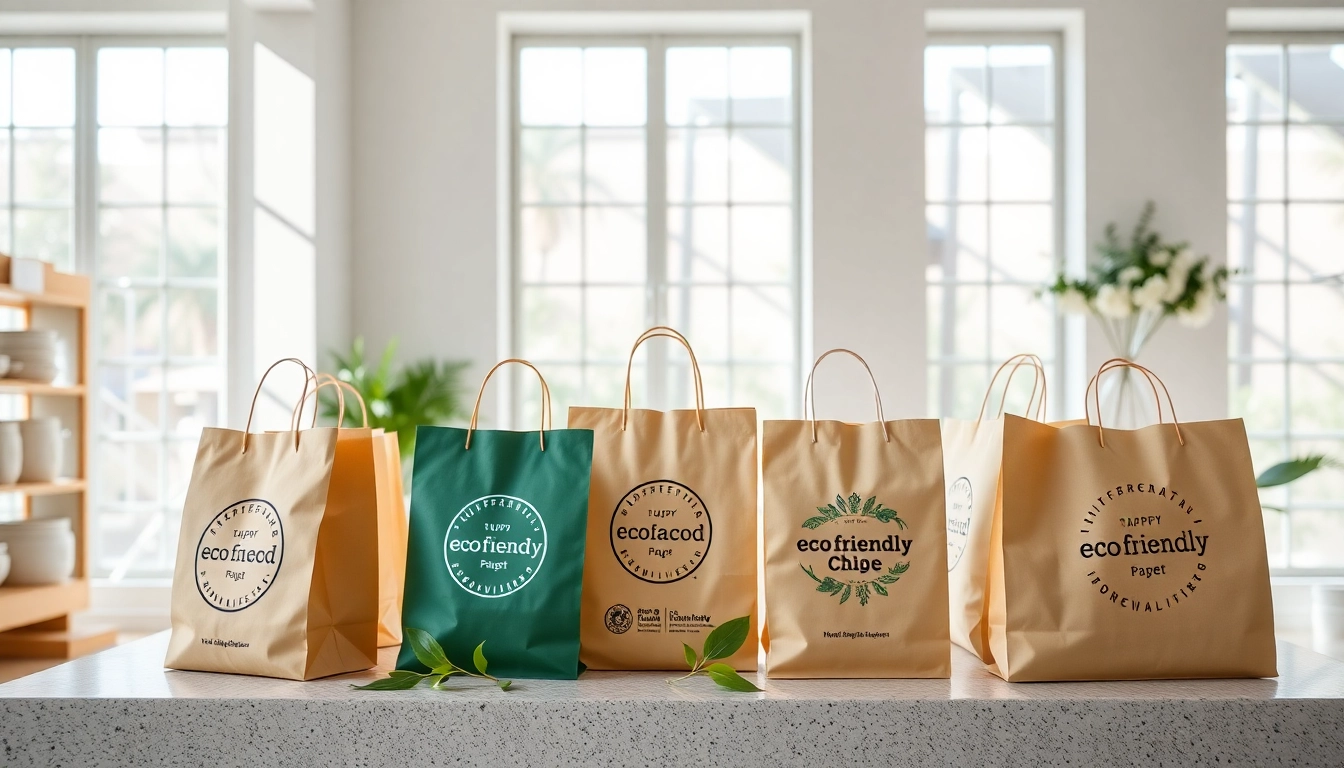 Eco-friendly torba papierowa in use at a busy bakery, highlighting its sturdy build and custom