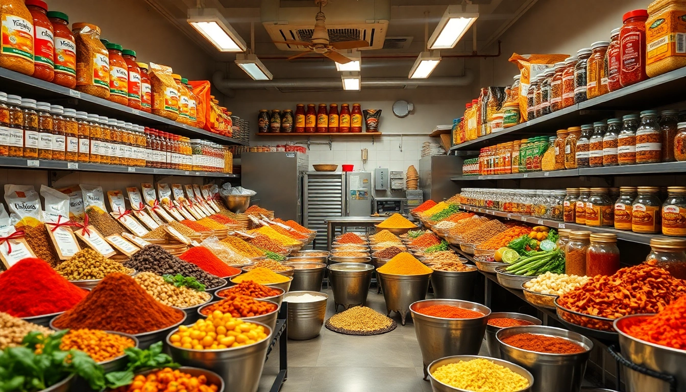 Professional image showcasing spices, cooking pastes, chutneys, sauces, and ready-to-eat foods