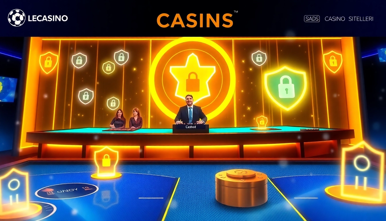 Professional dealer and players interacting at a secure casino siteleri with live games and
